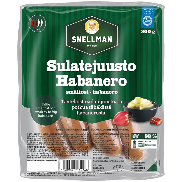 Snellman sulatejuusto-habanero grillimakk 300 g