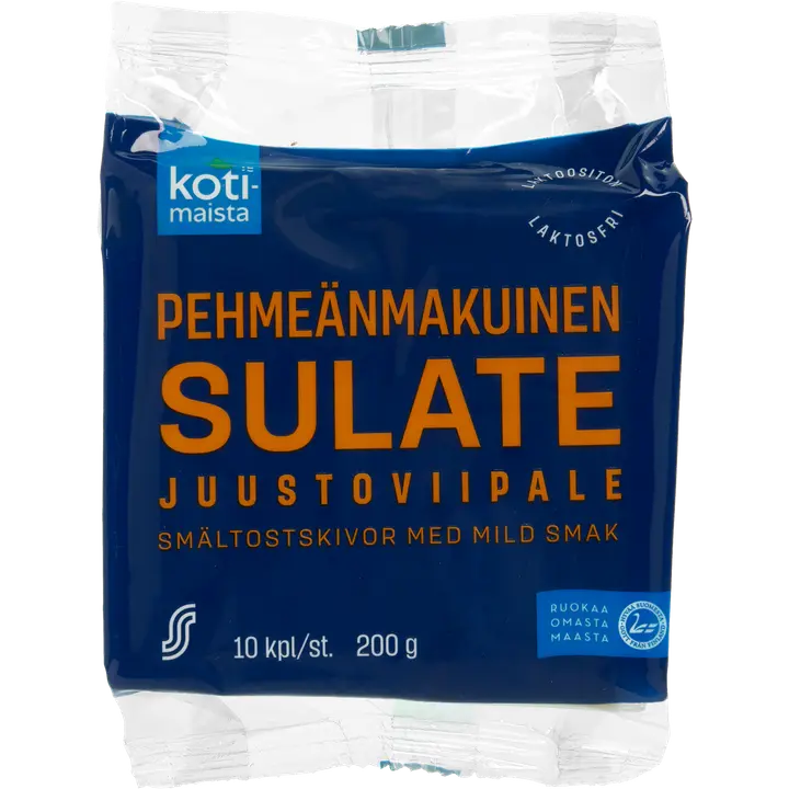 Kotimaista Pehmeänmakuinen sulatejuustoviipale 200 g