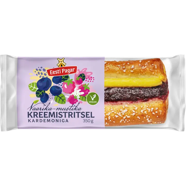 Eesti Pagar Vaarika-Mustika Kreemistritsel Kardemoniga 350 G