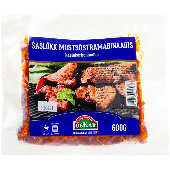Oskar Šašlõkk mustsõstramarinaadis 600g