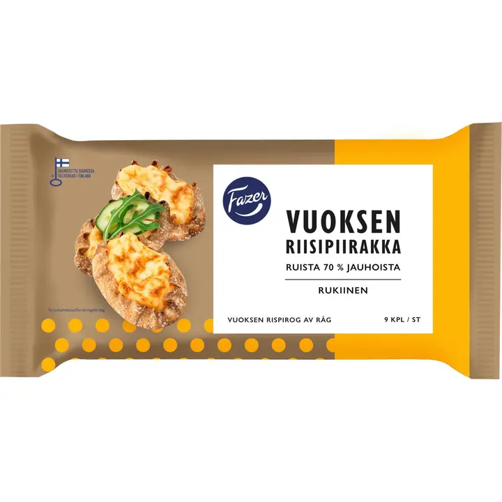 Fazer Vuoksen Riisipiirakka 9kpl 330g