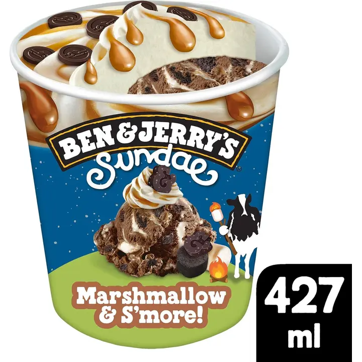 Ben & Jerry's Sundae Marshmallow & S'more! Jäätelö 427ml/316g