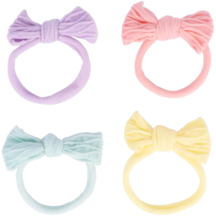 Ibero juuksekumm pastelsed lipsudega laste 4tk