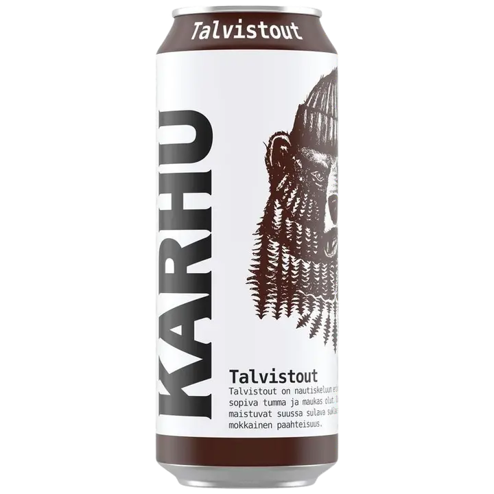 Karhu Talvi-Stout olut 4,8% tölkki 0,5 L