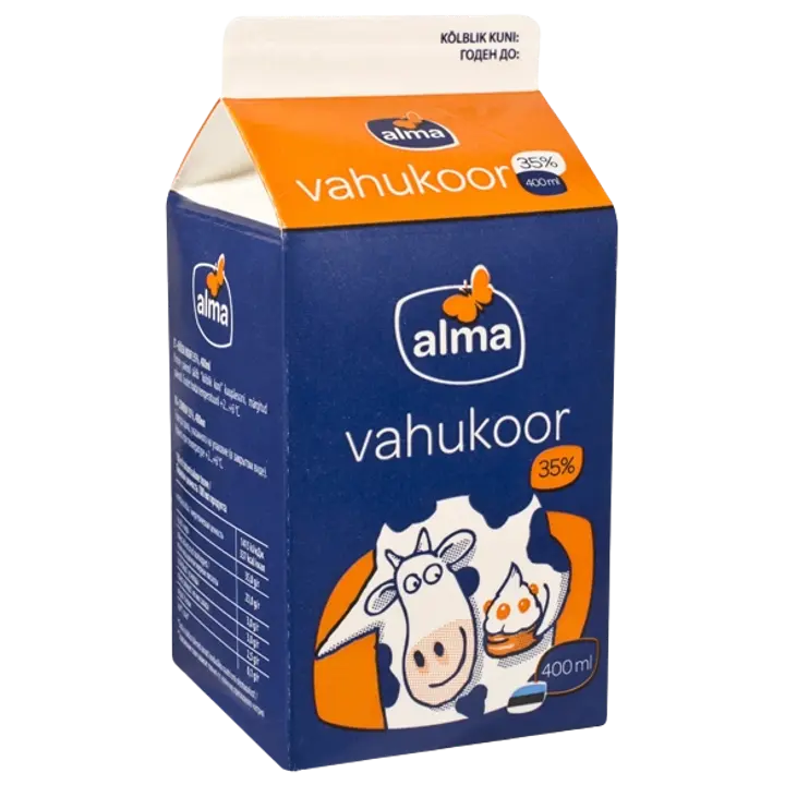 Alma vahukoor 35% 400ml