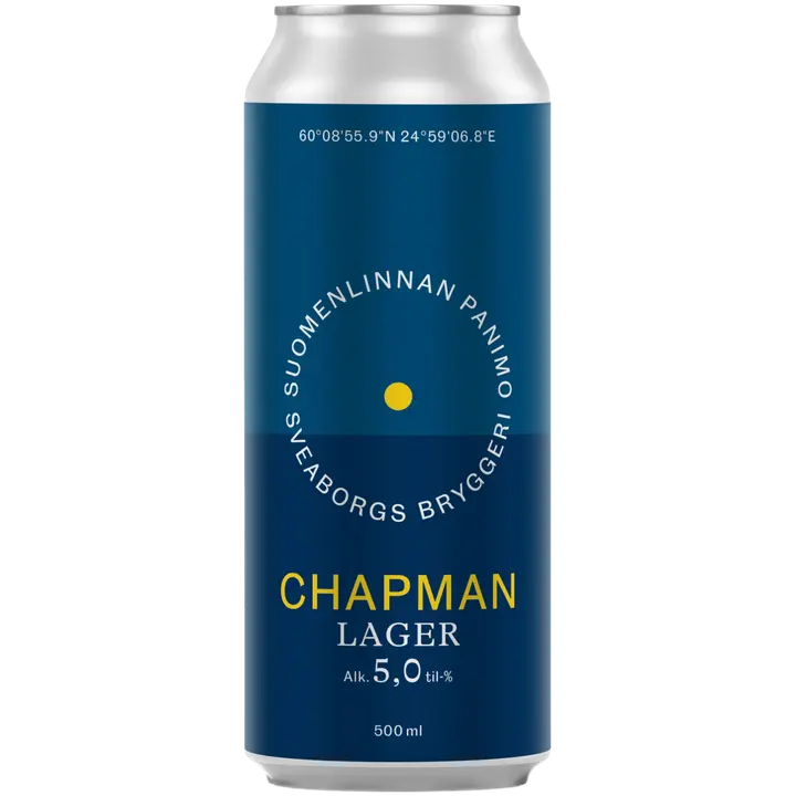 Suomenlinnan Panimo 50cl Chapman Lager 5% tölkki olut