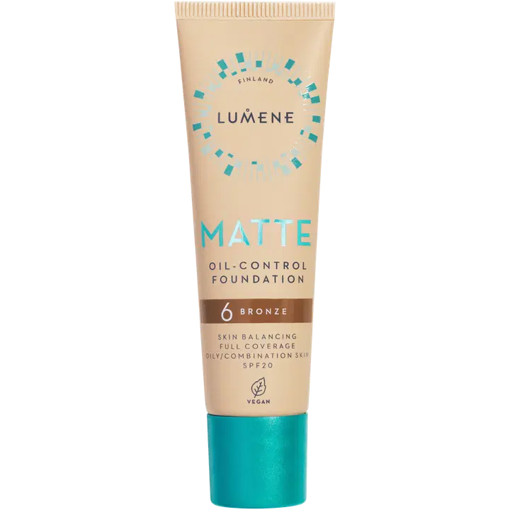 Lumene Matte Oil-control Mattameikkivoide SPF20 6 Bronze 30 ml