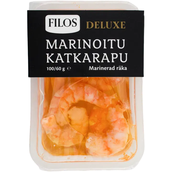 Filos Deluxe marinoitu katkarapu 100/60g
