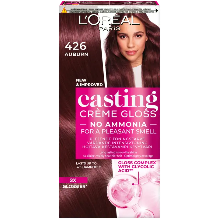 L'Oréal Paris Casting Crème Gloss 426 Auburn semi-permanent hiusväri normaaleille hiuksille 1 pce