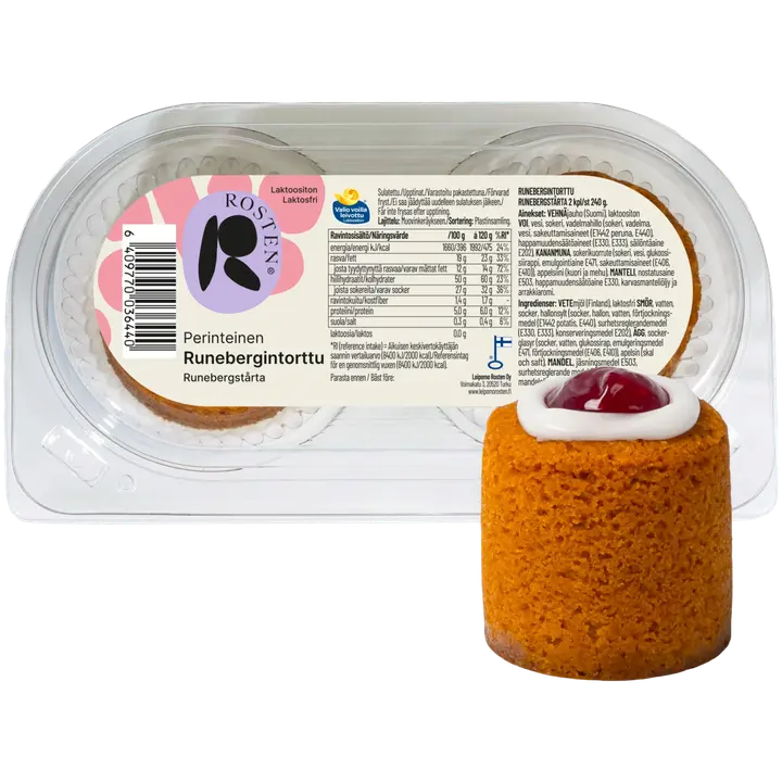 Rosten Runebergintorttu 2 kpl 240g