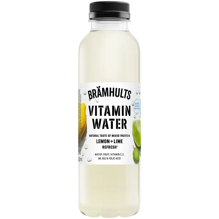 Brämhults Vitamin Water vitaminoitu Rypäle-sitruuna-lime juoma 0,5 L