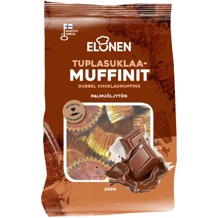 Elonen topeltšokolaadiga muffinid 200 g