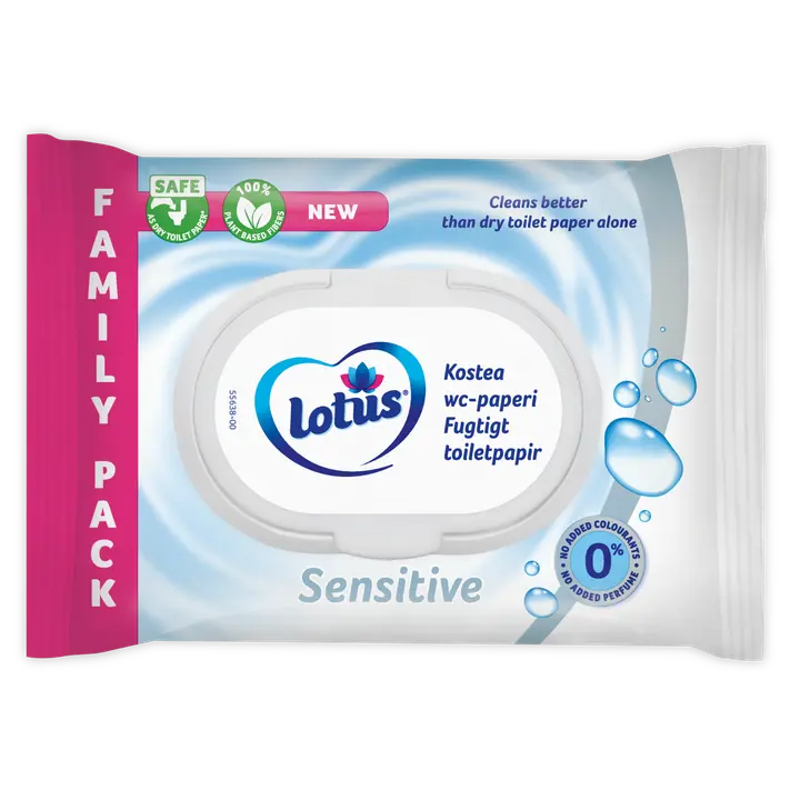Lotus Sensitive niiske tualettpaber 80tk