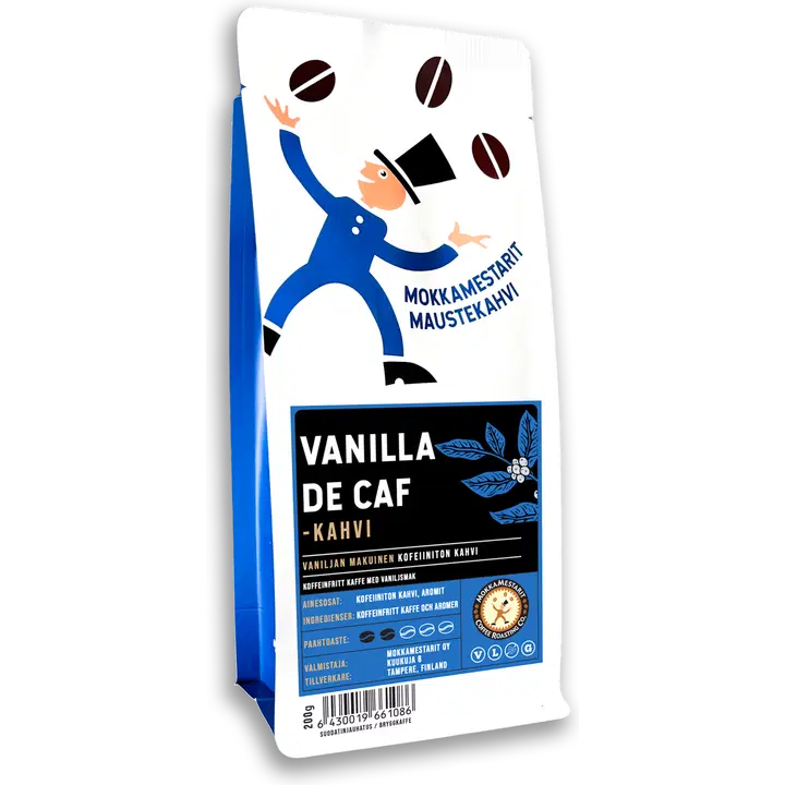 Mokkamestarit Vanilla deCaf kahvi 200g Suodatinj.