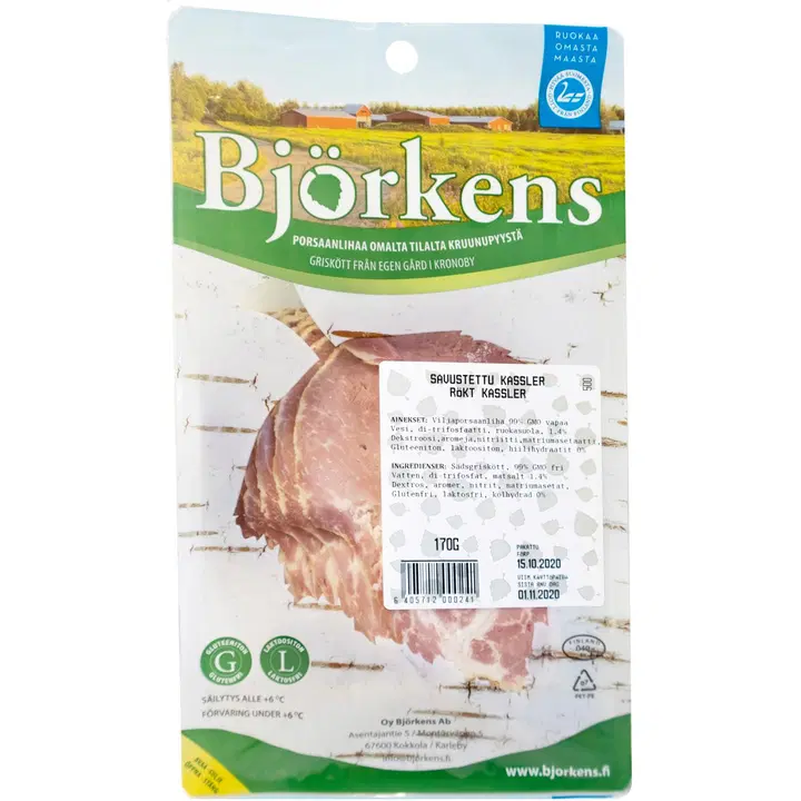 Björkens savustettu kassler 170 g