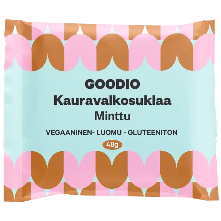 Goodio Kauravalkosuklaa Minttu luomu 48g