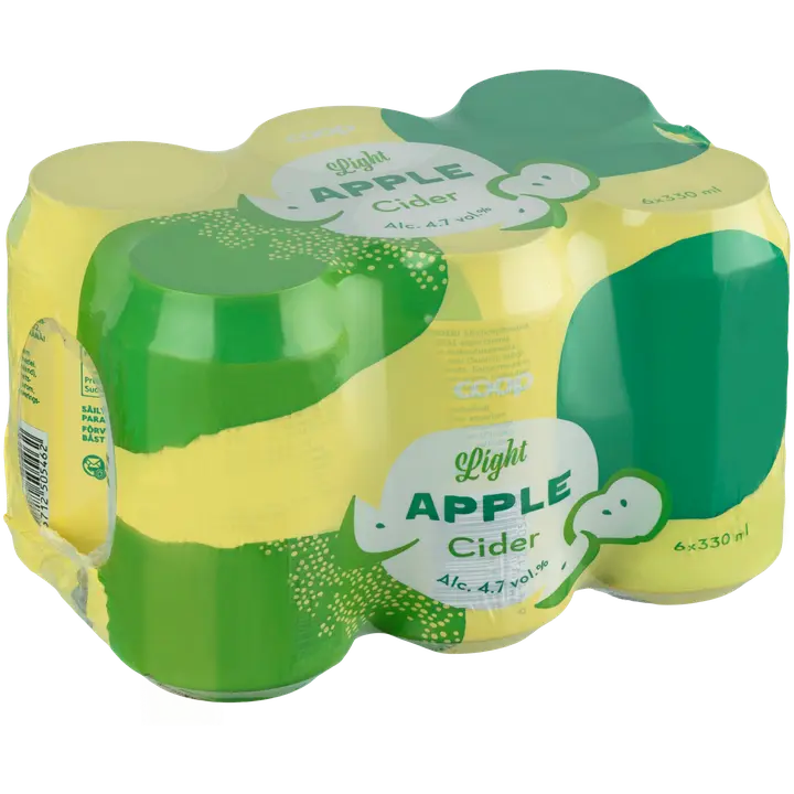 6 x Coop omenasiideri light 4,7 % 0,33 l tlk