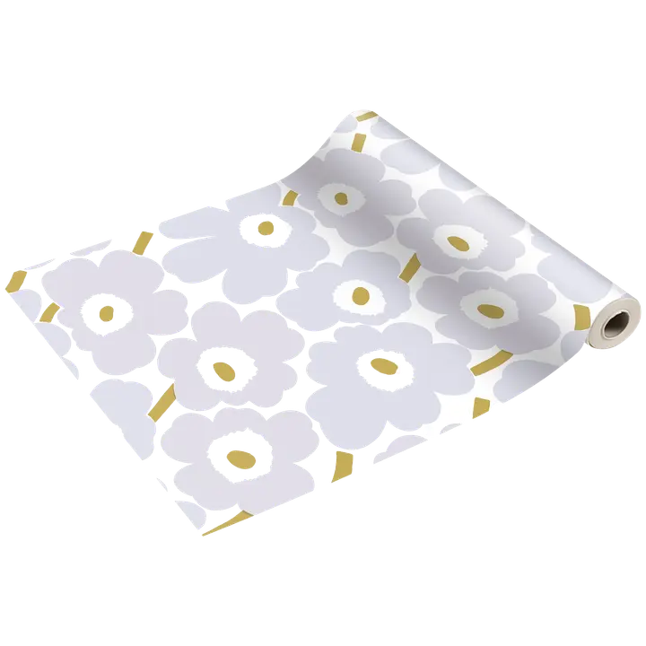 Marimekko Unikko harmaa kaitaliina 1kpl/0,4x4,8m