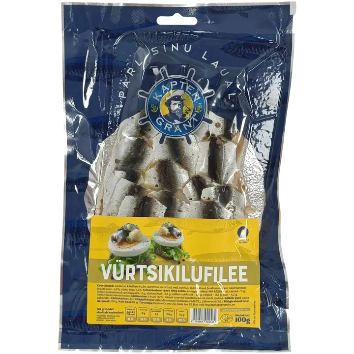 Kaptengrant Vürtsikilufilee 100G
