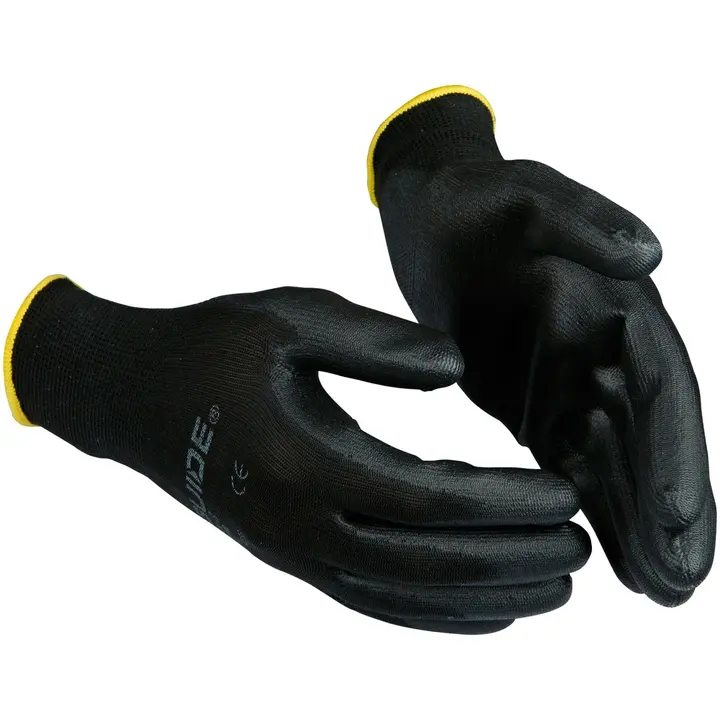 Guide puutarhakäsine nylon PU-pinnoite 3 paria, 11, musta