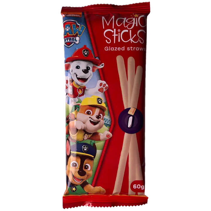 Paw patrol valge šokolaadi kattega küpsisepulgad 60g
