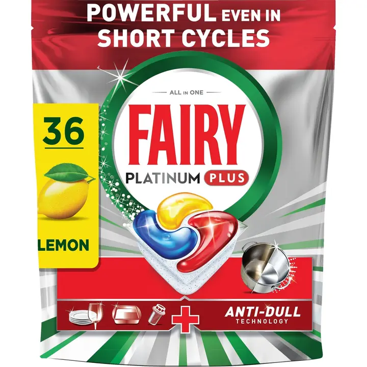 Fairy Platinum Plus All in One Anti-Dull 36kpl konetiskitabletti