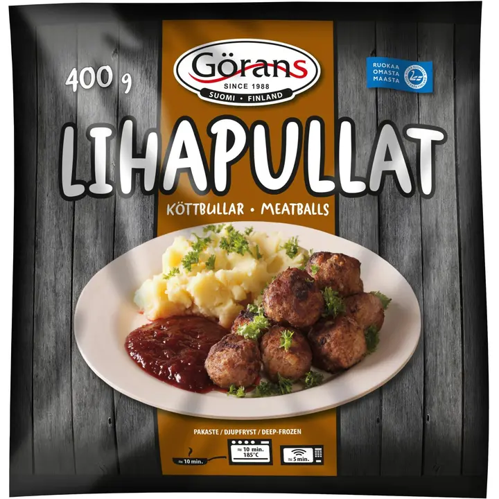 Görans lihapullat 400g kypsät ja irtopakastetut