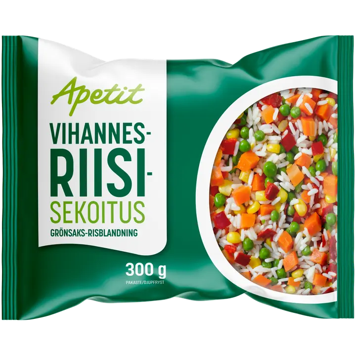 Apetit köögivilja-riisisegu, 300 g