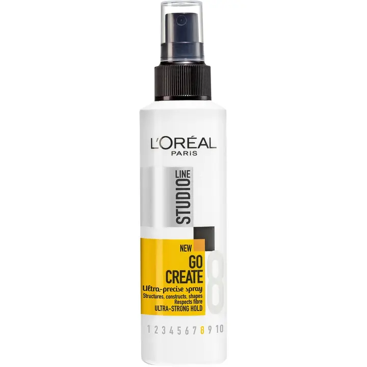 L'Oréal Paris Studio Line Go Create Ultra-Precise Spray ultravoimakas muotoilusuihke, 8/10 150ml