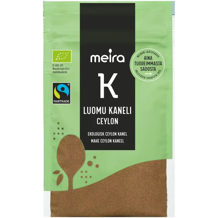 Meira Luomu jauhettu kaneli Ceylon Reilu kauppa 22g