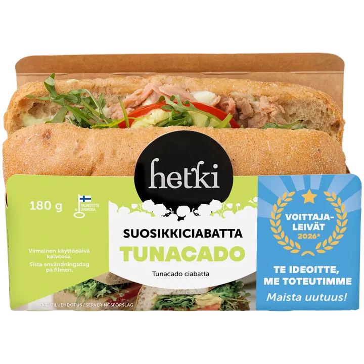 Fresh Hetki Suosikkiciabatta Tunacado 180 g