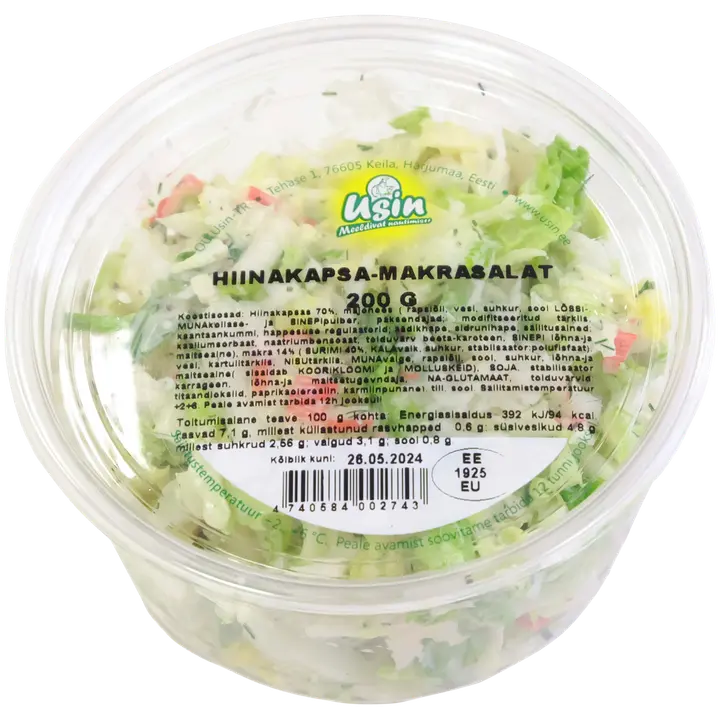 USIN Hiinakapsa-makra salat 200 g