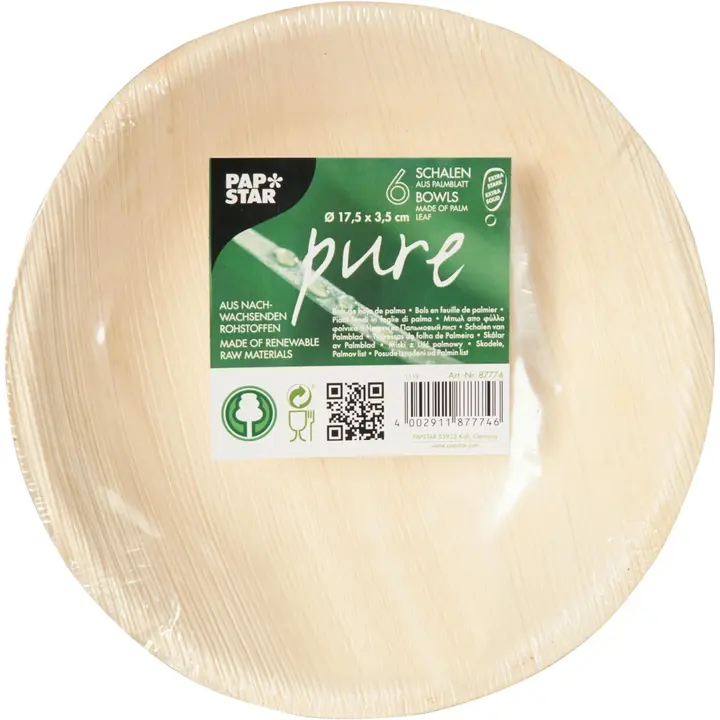 Kulho, Palmulehti "pure" pyöreä 300 ml Ø 17,5 cm · 3,5 cm