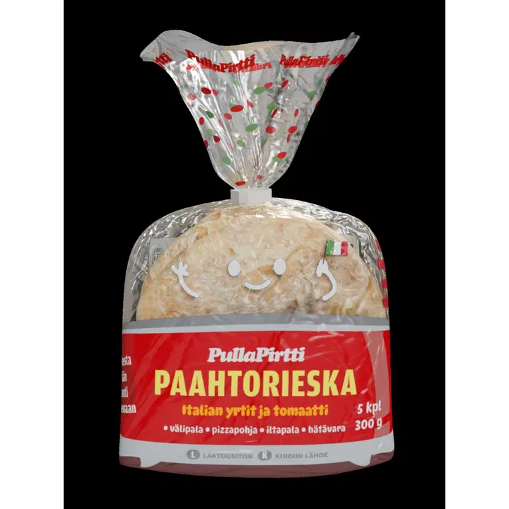 Pulla-Pirtti Paahtorieska Italia 5/300g laktoositon maustettu rieska