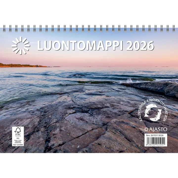 Ajasto seinäkalenteri Luontomappi