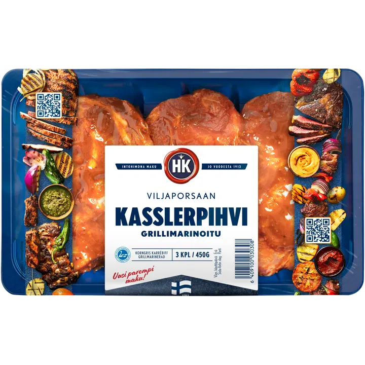 HK Viljaporsaan Kasslerpihvi grillimarinoitu 450 g