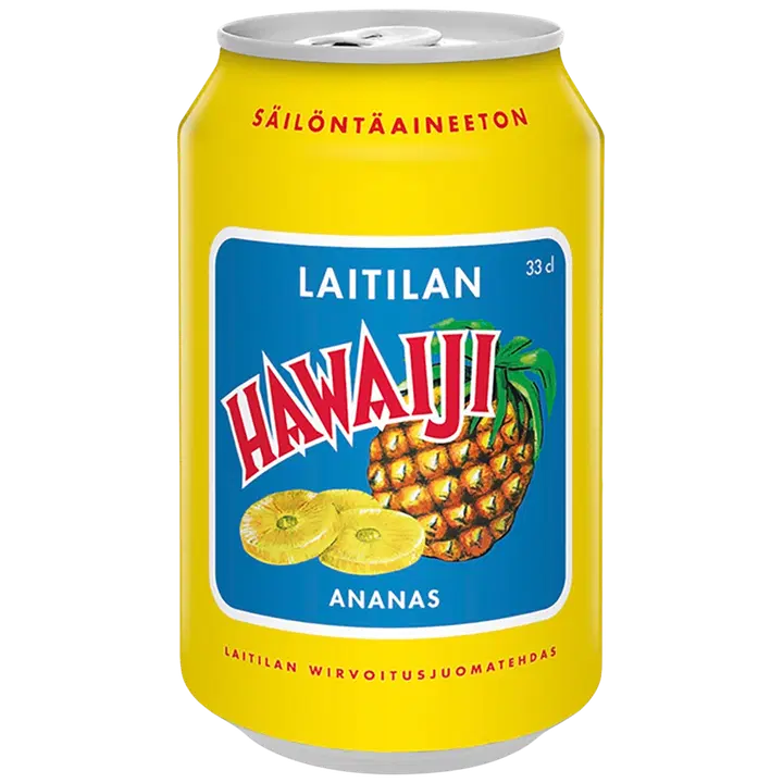 Laitilan Hawaiji 0,33L ananaksenmakuinen limonaadi