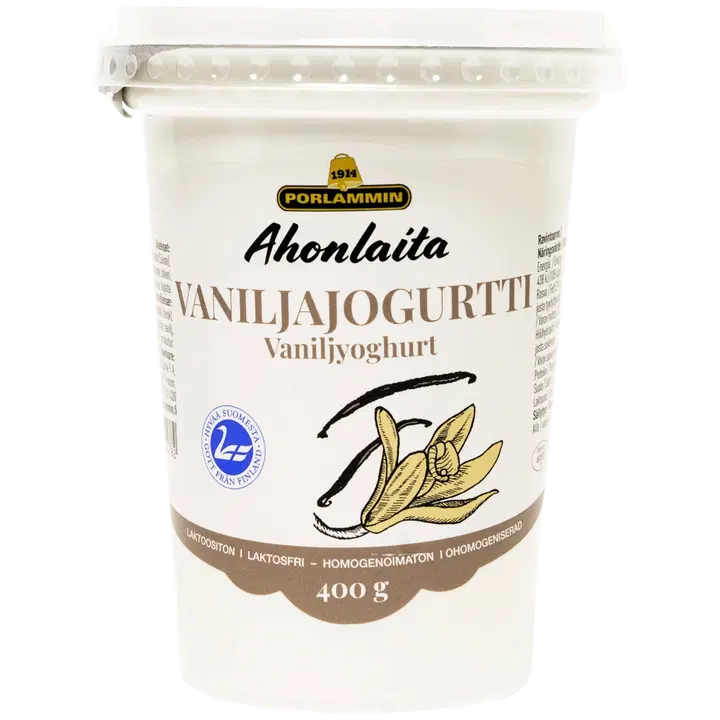 Porlammin Ahonlaita Vaniljajogurtti 400g
