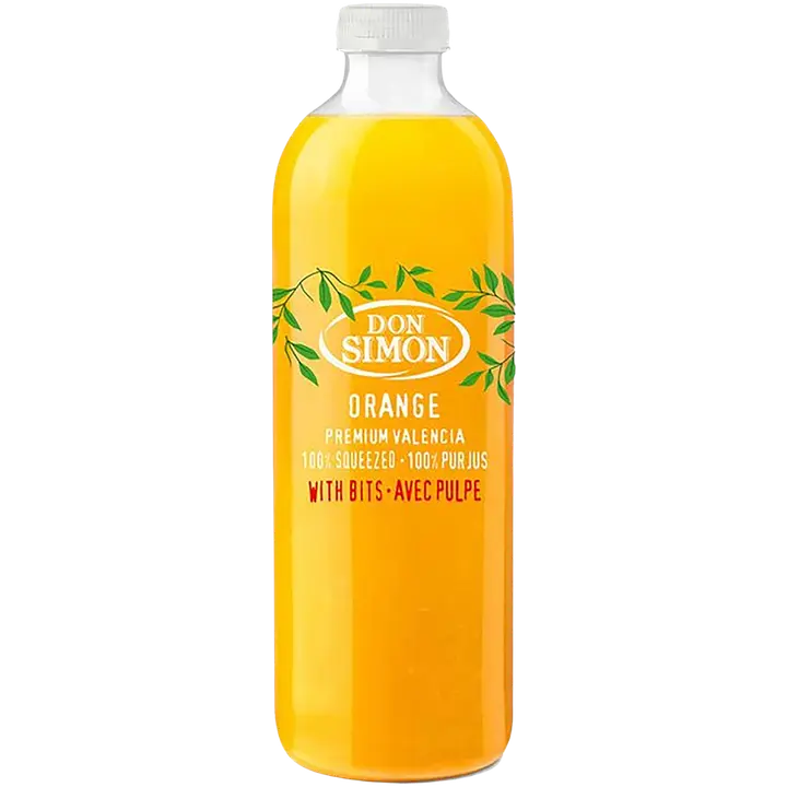 Don Simon 100% tuorepuristettu appelsiinimehu hedelmälihalla 1L