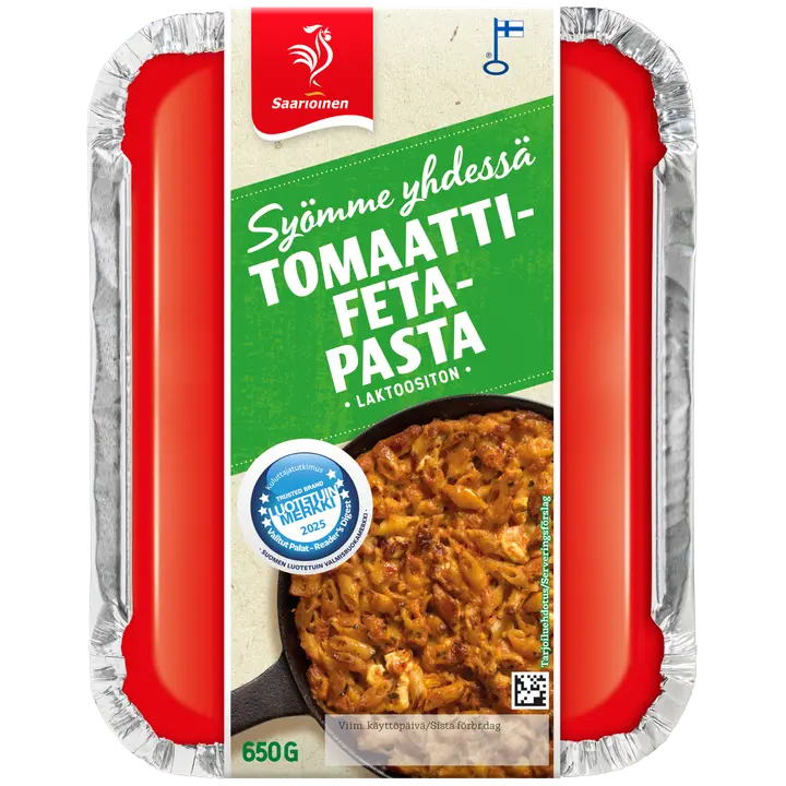 Saarioinen Syömme yhdessä Tomaatti-fetapasta 650 g