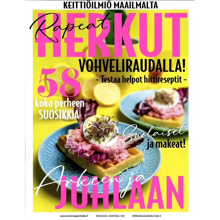 Rapeat herkut vohveliraudalla