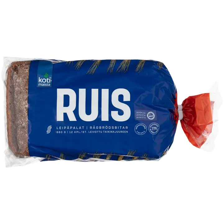 Kotimaista ruisleipäpalat 12 kpl 660 g