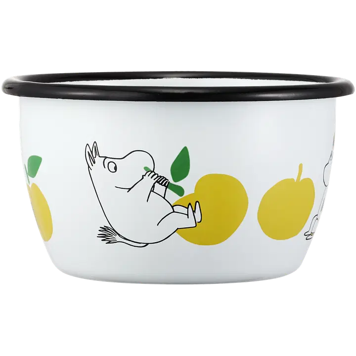 Muurla emalikulho Muumi Iloiset omput  3 dl, keltainen