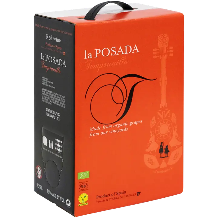 La Posada Tempranillo Organic KGT vein 13%vol 2,25 l