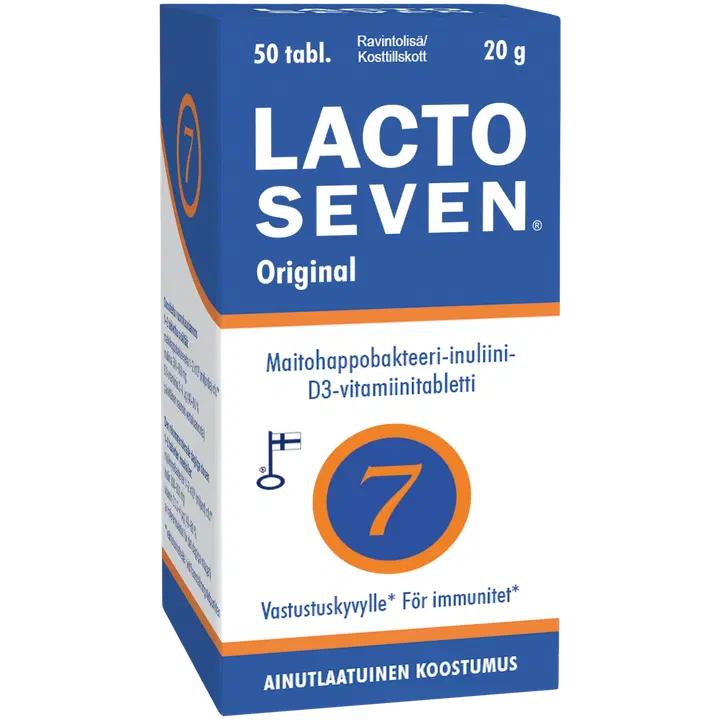 Lacto Seven 50 kpl maitohappobakteeri-inuliinivalmiste 20 g