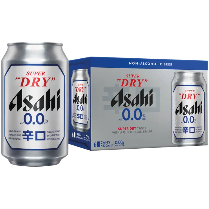 Asahi Super Dry 0,0 til-% 33cl tlk