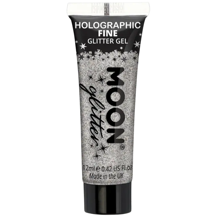 Glittergeel Moon Glitter Holograafiline hõbedame 12ml