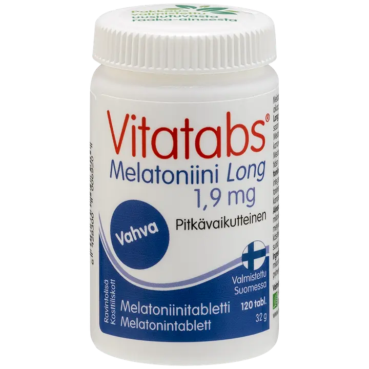 Vitatabs Melatoniini Long 1,9mg pitkävaikutteinen 120 tabl.