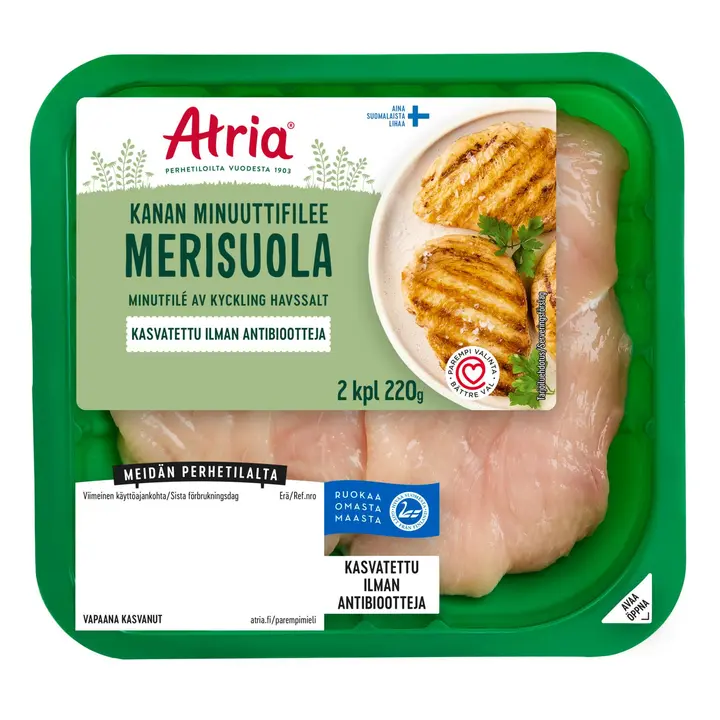 Atria Kanan Minuuttifilee Merisuola 220g