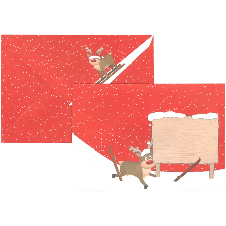 J.K. Primeco C6/10 Kirjekuori joulueläimet punainen